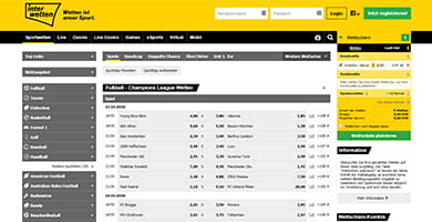 Wettangebot von Interwetten